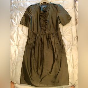 Beautiful Burberry London taffeta knee length dress.